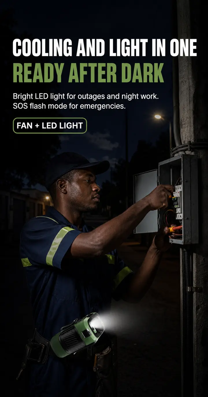 LED light after dark